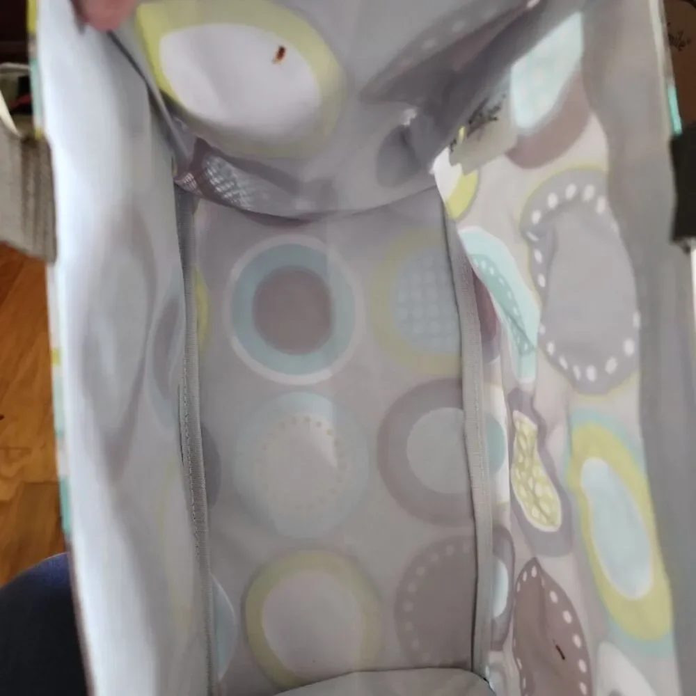 Thirty-One Small Tote‎ Bag Multicolor Geometric Pattern Structured Modern